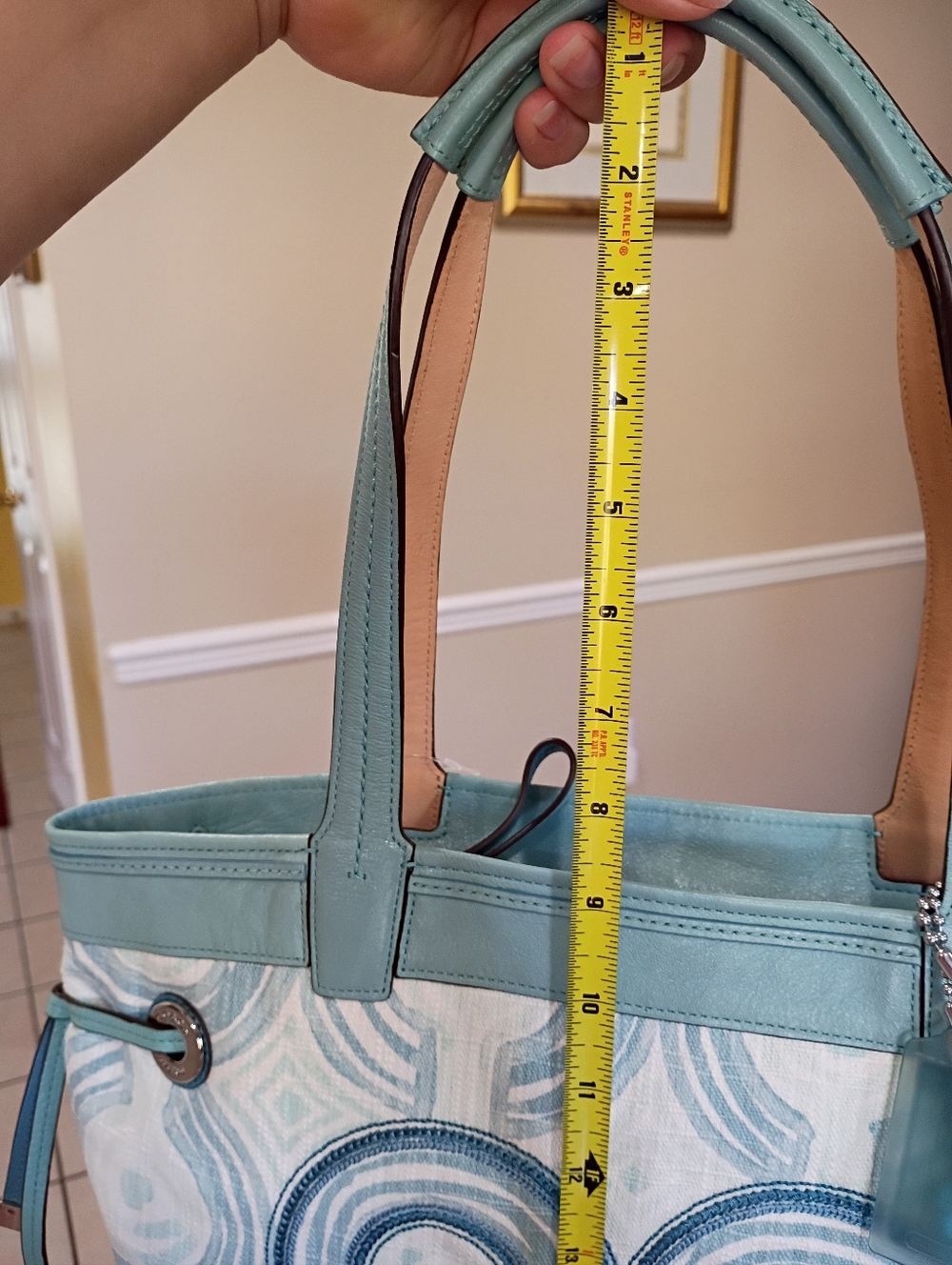 NWT Coach Audrey Signatute Op Art Swirl Tote - Picture 11 of 17
